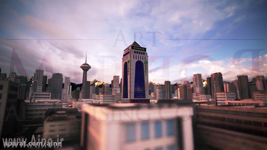 برج 3D بانک توسعه صادرات ایران